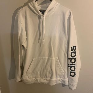 White Adidas hoodie
